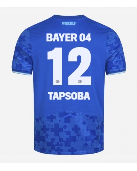 Bayer Leverkusen Edmond Tapsoba #12 Maglia Gara Terza Repliche 2025-26 Maniche Corte